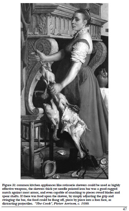 meat skewer satanic weapon